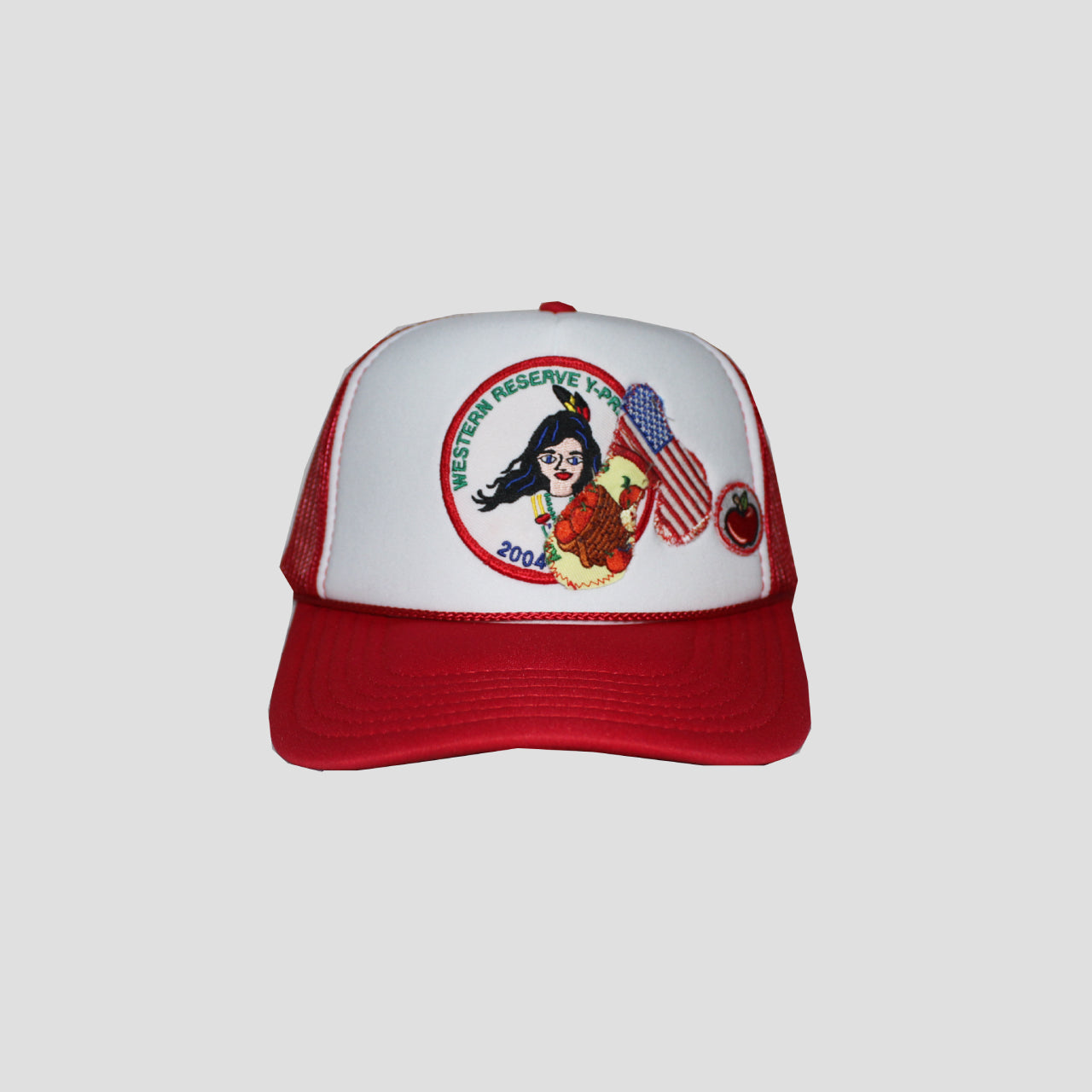 "A" MESH CAP(RED2)