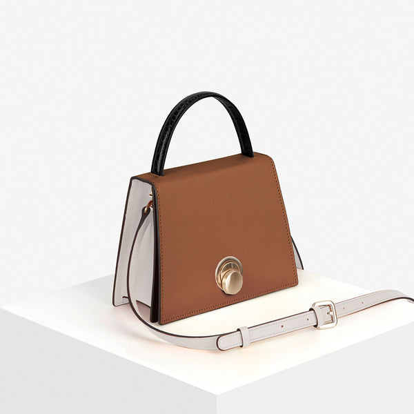 LOMEL MINI micro leather bag / Mud Brown