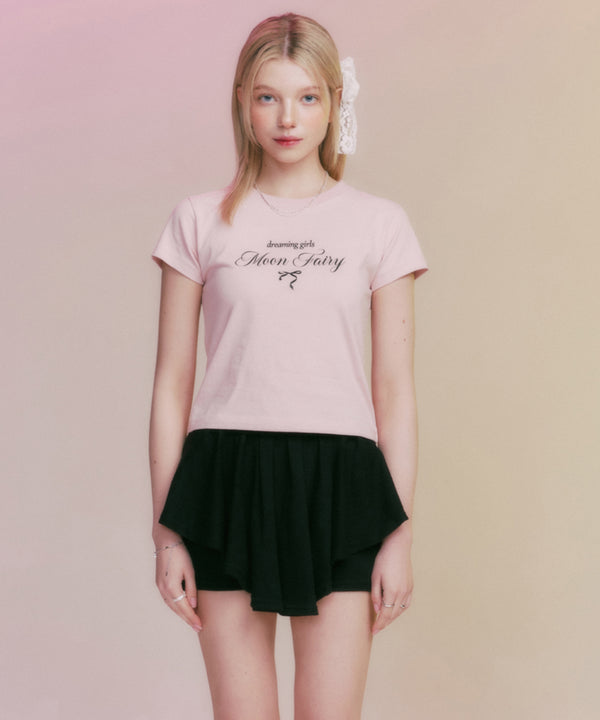 MF PETIT RIBBON TEE (WHITE, BLACK, PINK)