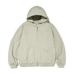 Washed Active Hood Jacket-Grey