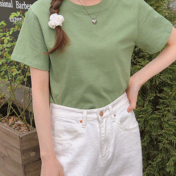 NaNa Crop Short-Sleeved T-Shirt