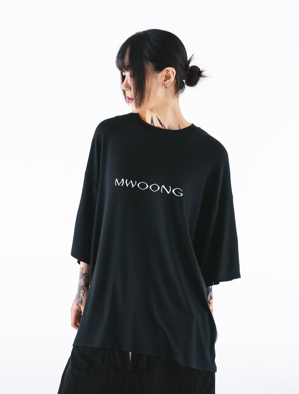 Mwoong Basic Overfit Slavic T-shirts(BLACK)