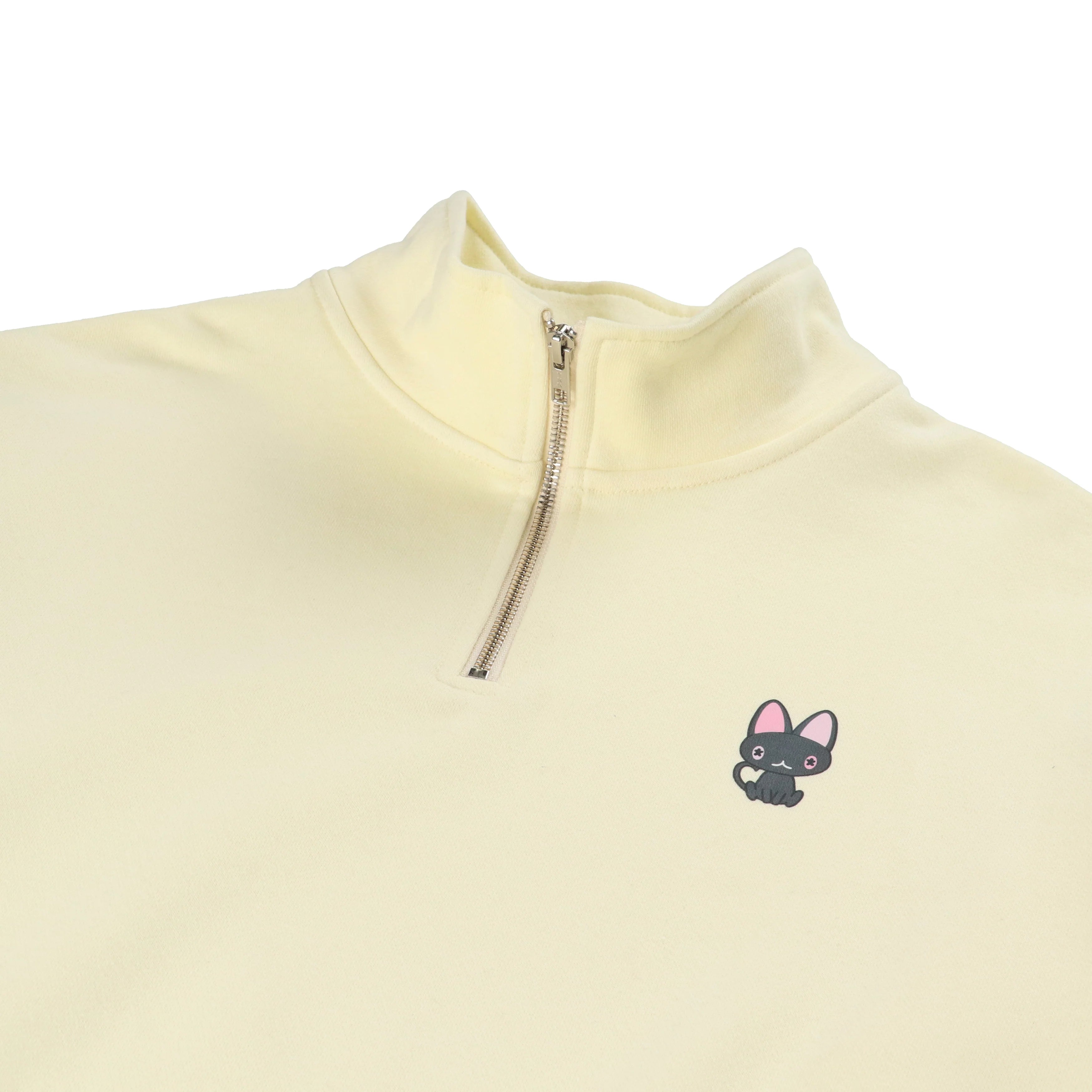 会場購入【城月菜央 2点セット】ハーフジップスウェット - イエロー&アイボリー