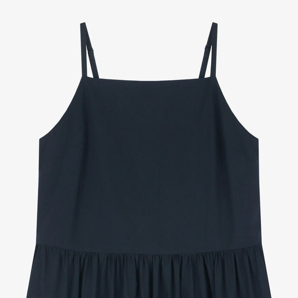 Shirring One piece Navy