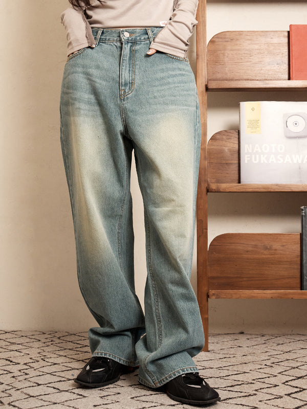 Mid-Rise Jeans, Blue