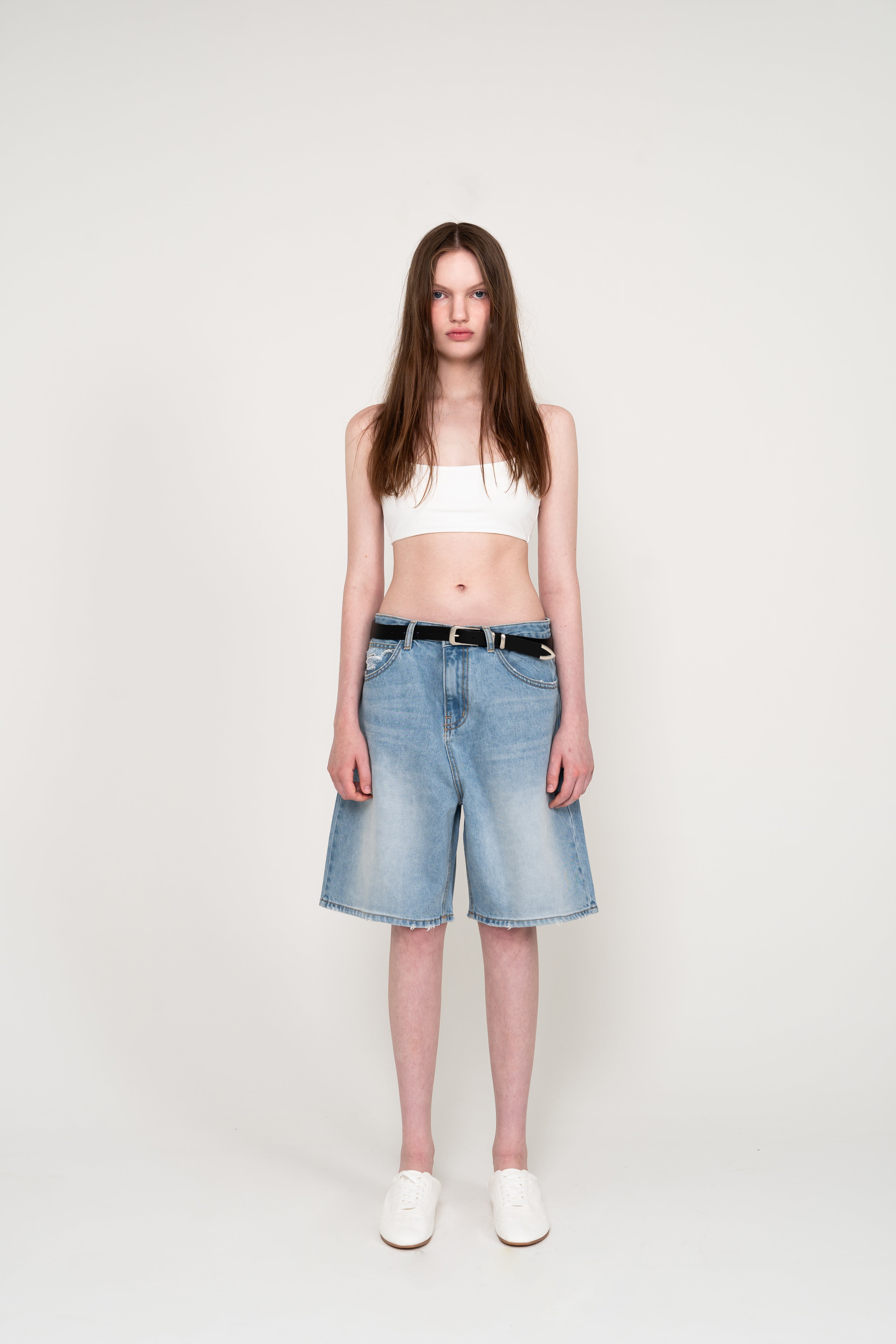 BERMUDA VINTAGE WASHING DENIM