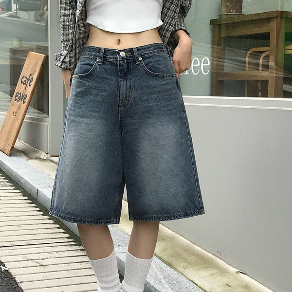 [BELLIDE MADE] cotton bermuda denim pants