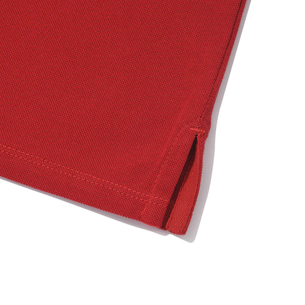 KIRSH プレーンスリムフィットピケTシャツ【レッド】