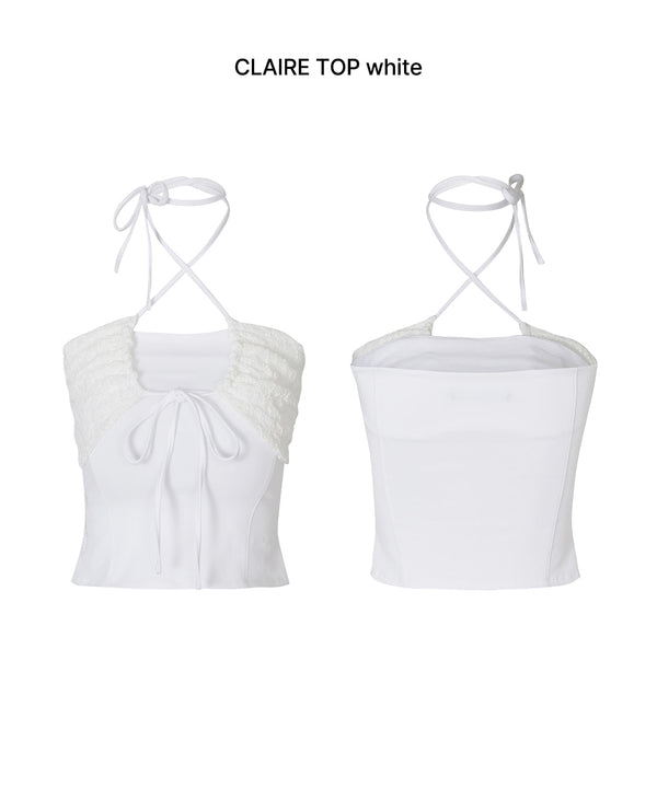 CLAIRE TOP white