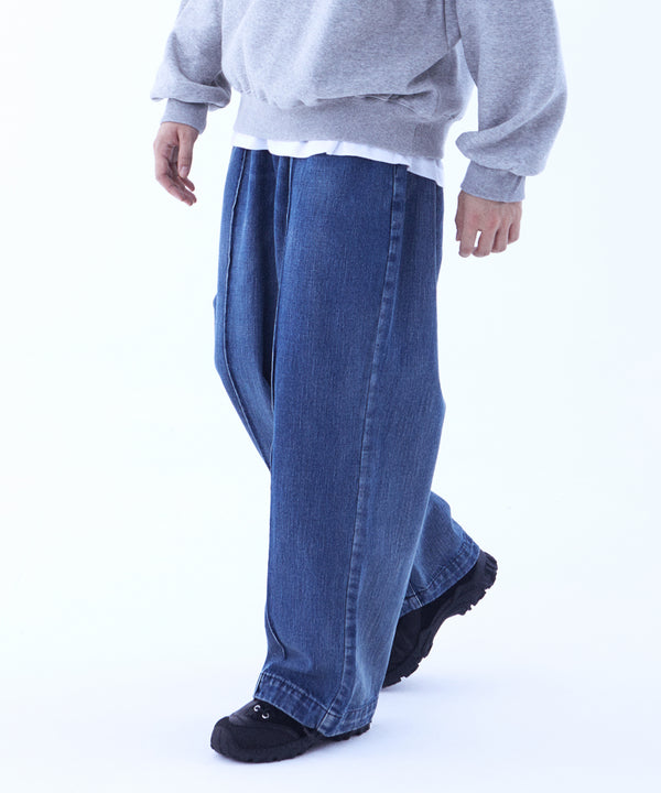 Pintuck wide denim pants (JBTPNT-0019)