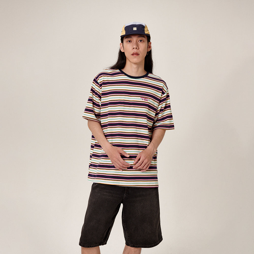 Dazzy Stripe T-Shirt Navy