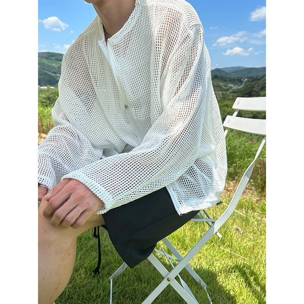 [S/S] Summer see through zip up cardigan (3color)