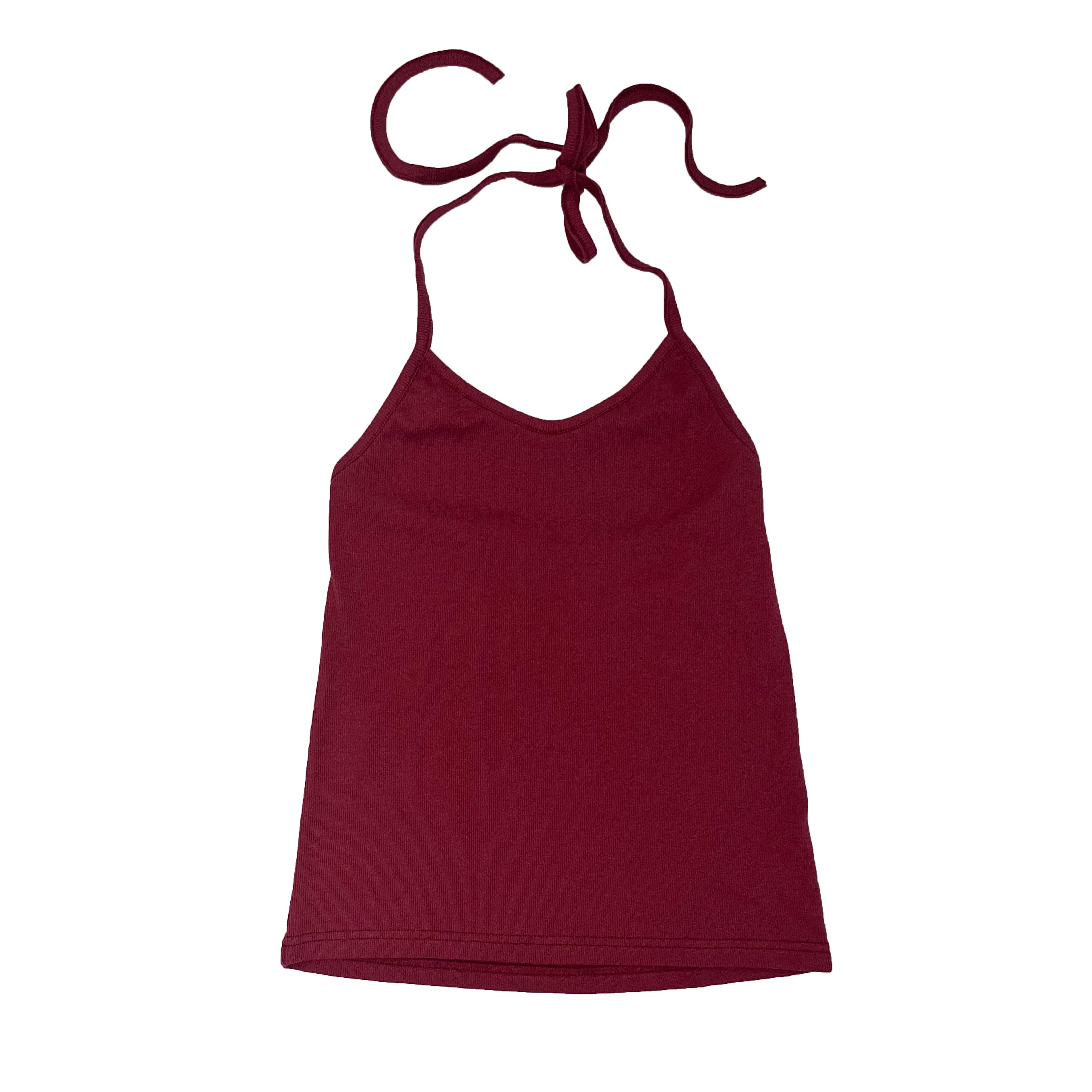 flip halter-neck sleeveless