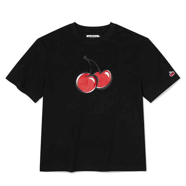 BIG CHERRY T-SHIRT [BLACK]