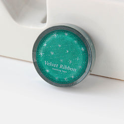 Velvet Ribbon Masking Tape / Shining Silver 2