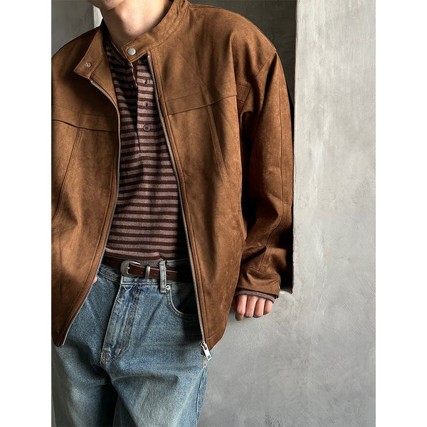  [F/W] Suede china 2way jacket(4color)