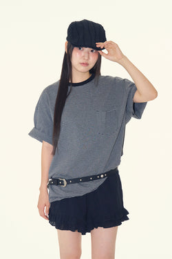 Trivae ストライプ ルーズTシャツ