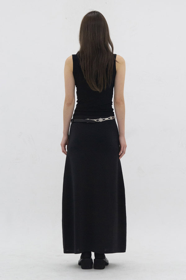 Spandex Maxi Skirt (Black)