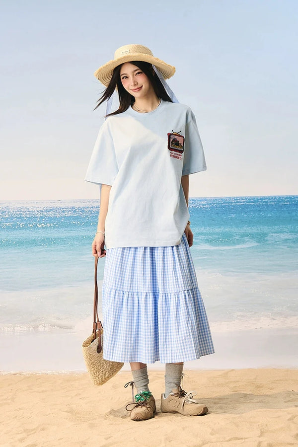 Velcro Dog Embroidery T-Shirt