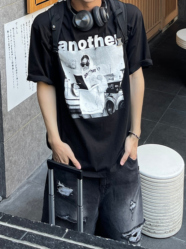 アナザールーズフィットハーフTシャツ