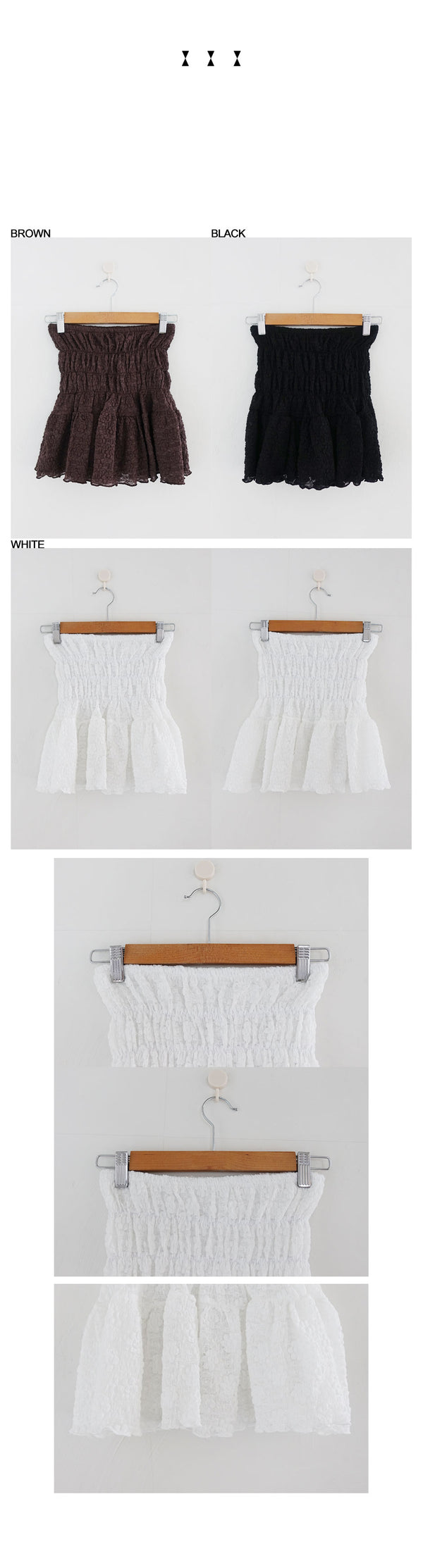 KOKU SMOKE SKORT (WHITE, BLACK 2COLORS!)