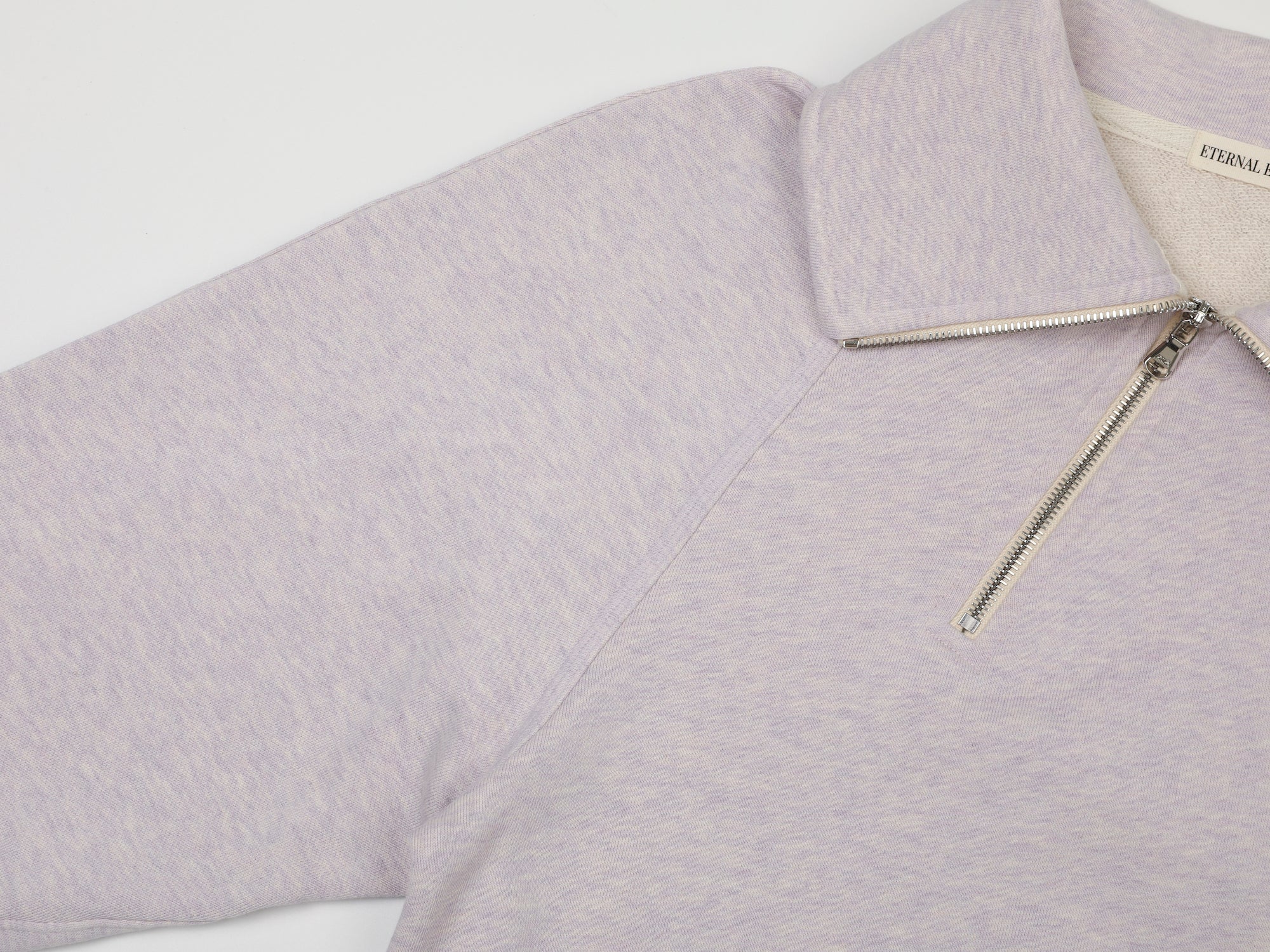 COMFORT DIAGONAL ZIP SWEATSHIRTS (LAVENDER)