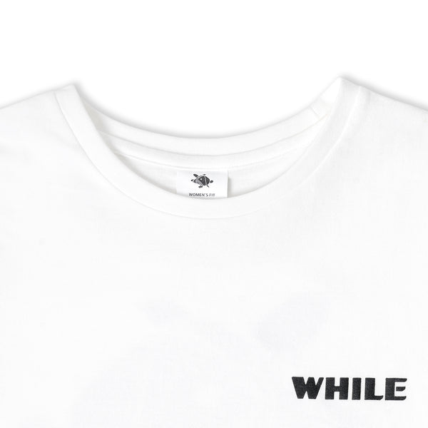 TURTLE LOGO T-SHIRT FOR WOMEN - WHITE