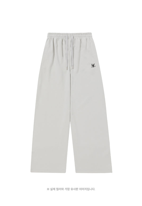 Signature relax wide pants - LIGHT GREY