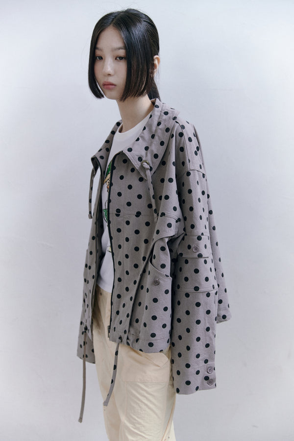 DOT PATTERN JACKET / BEIGE