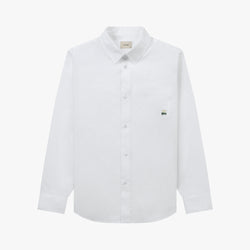 Stranger Classic Fit Flower Cotton Shirt (White)