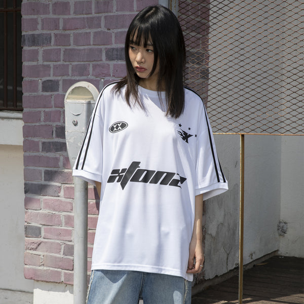 XTT047 スポーティーラウンドショートスリーブTシャツ (WHITE)