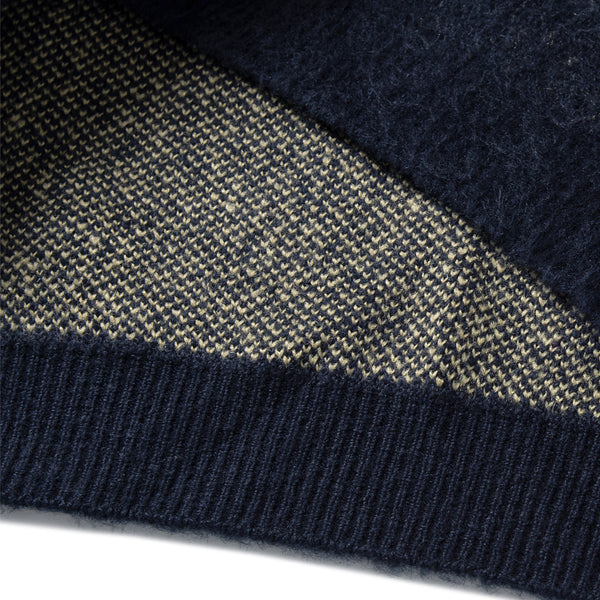 THUNDER BRUSHED KNIT - NAVY