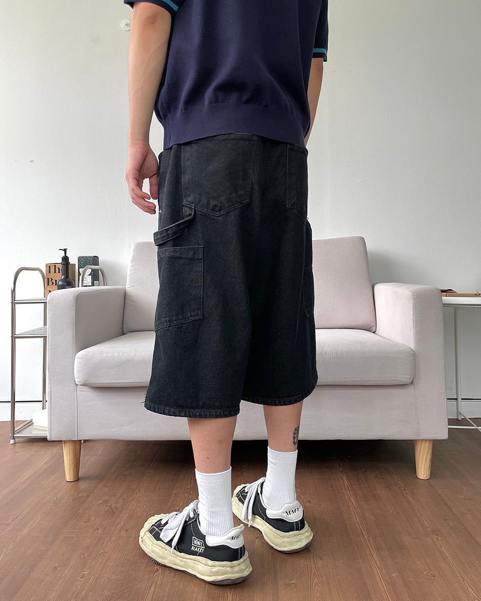 Work Double Knee Bermuda Denim