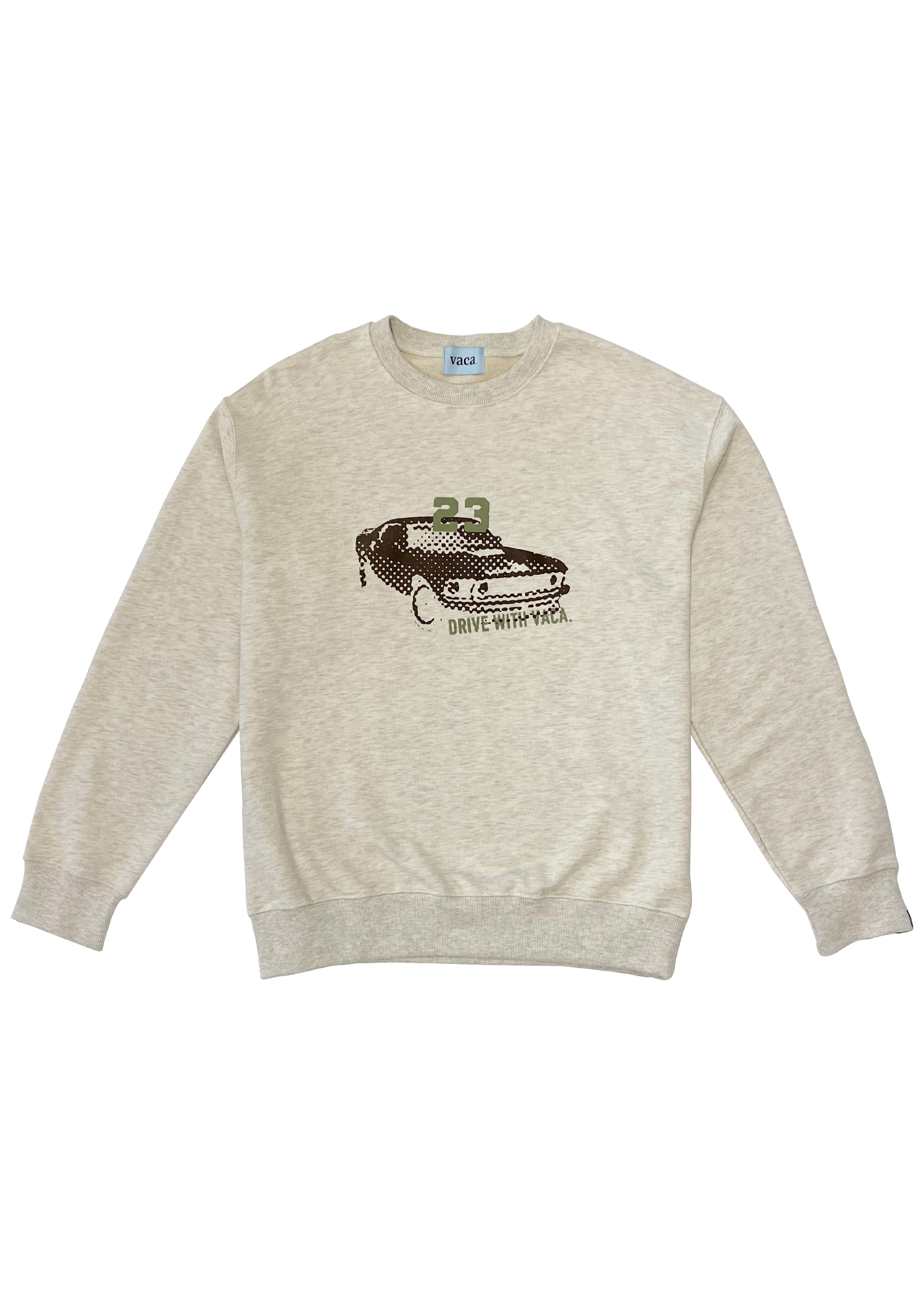 VINTAGE CAR SWEATSHIRT (OATMEAL)