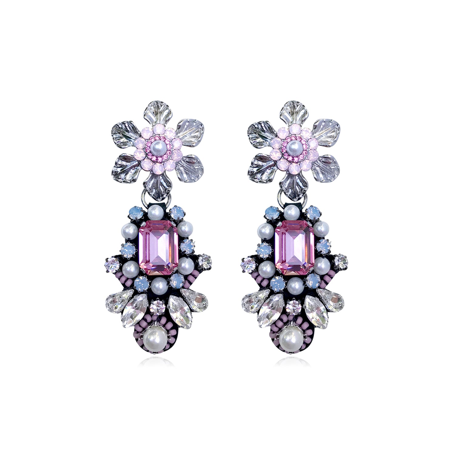 [Couture] Peony Pink Earrings