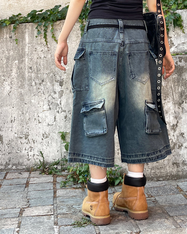 Origin Vintage Cargo Denim Bermuda Pants