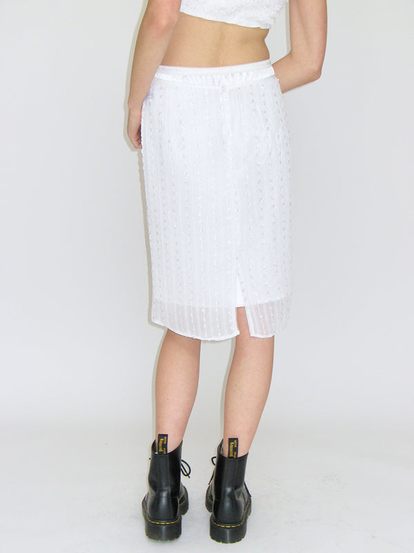 SHEER LAYERED SKIRT_WHITE