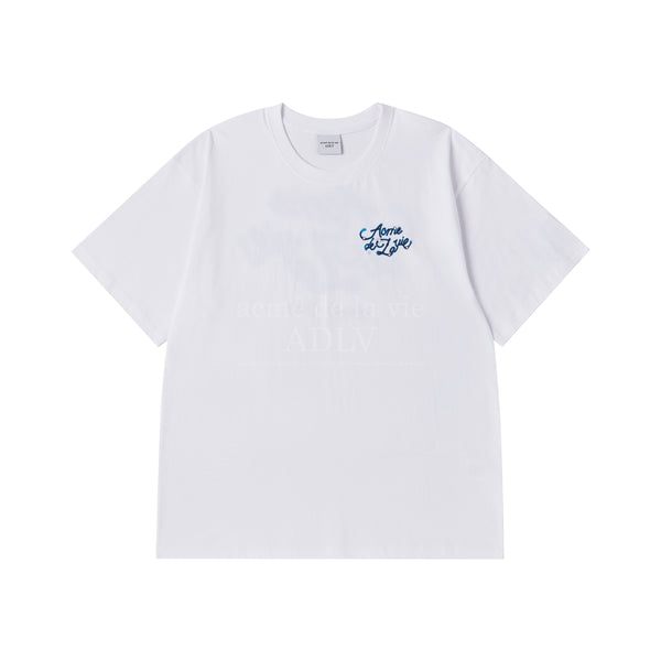 24FW GRAFFITI WORLD TOUR SCRIPT LOGO SHORT SLEEVE T-SHIRT WHITE 