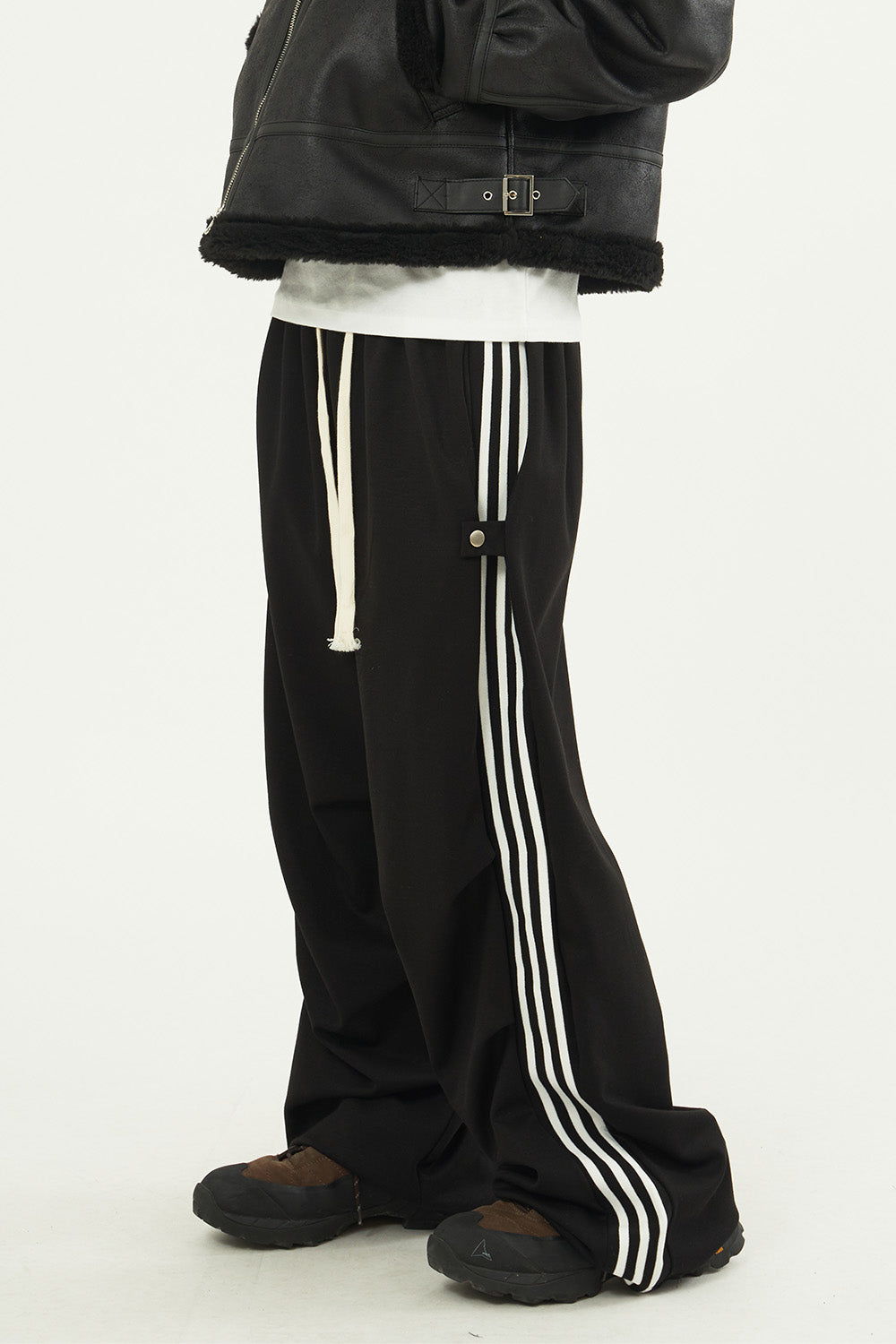 All day side snap track pants