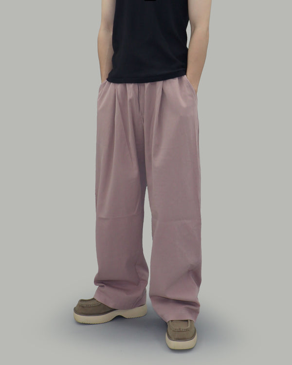 Adon wide cotton pants (PINK)