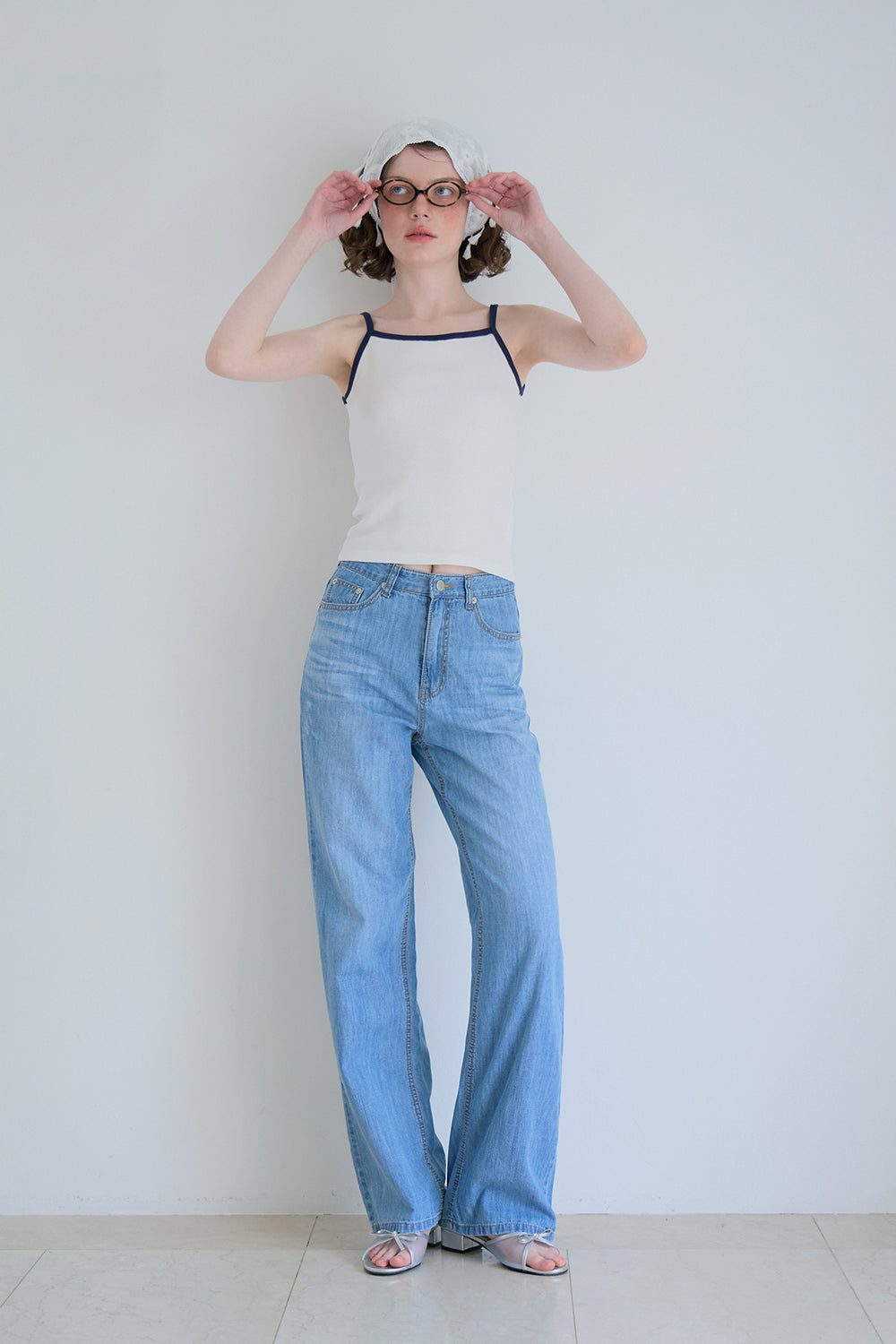 Pepper linen denim pants