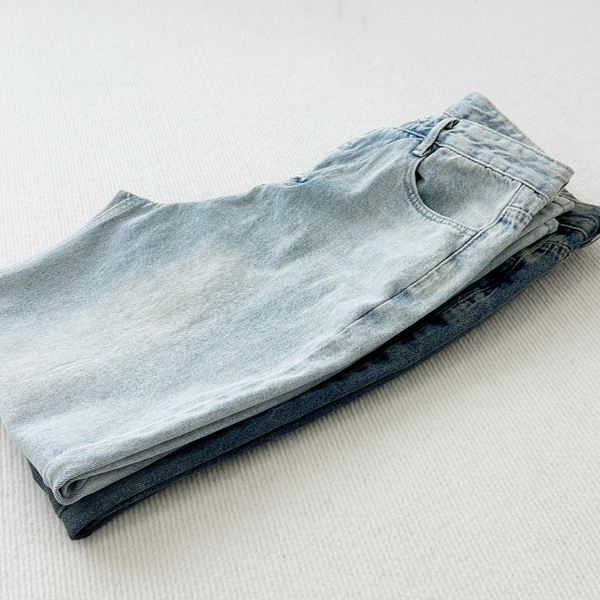 Calli wide long denim pants