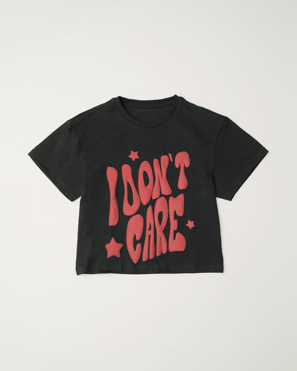 SS24 IDC I DON'T CARE TEE Black