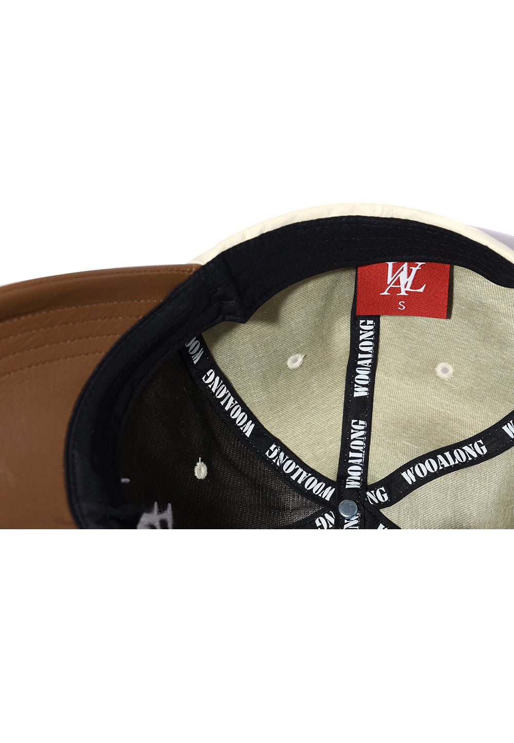 Signature Logo ball cap - Leather BEIGE