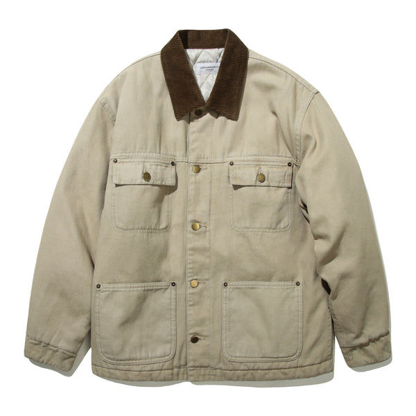 Vintage Washed Work Jacket (Beige)