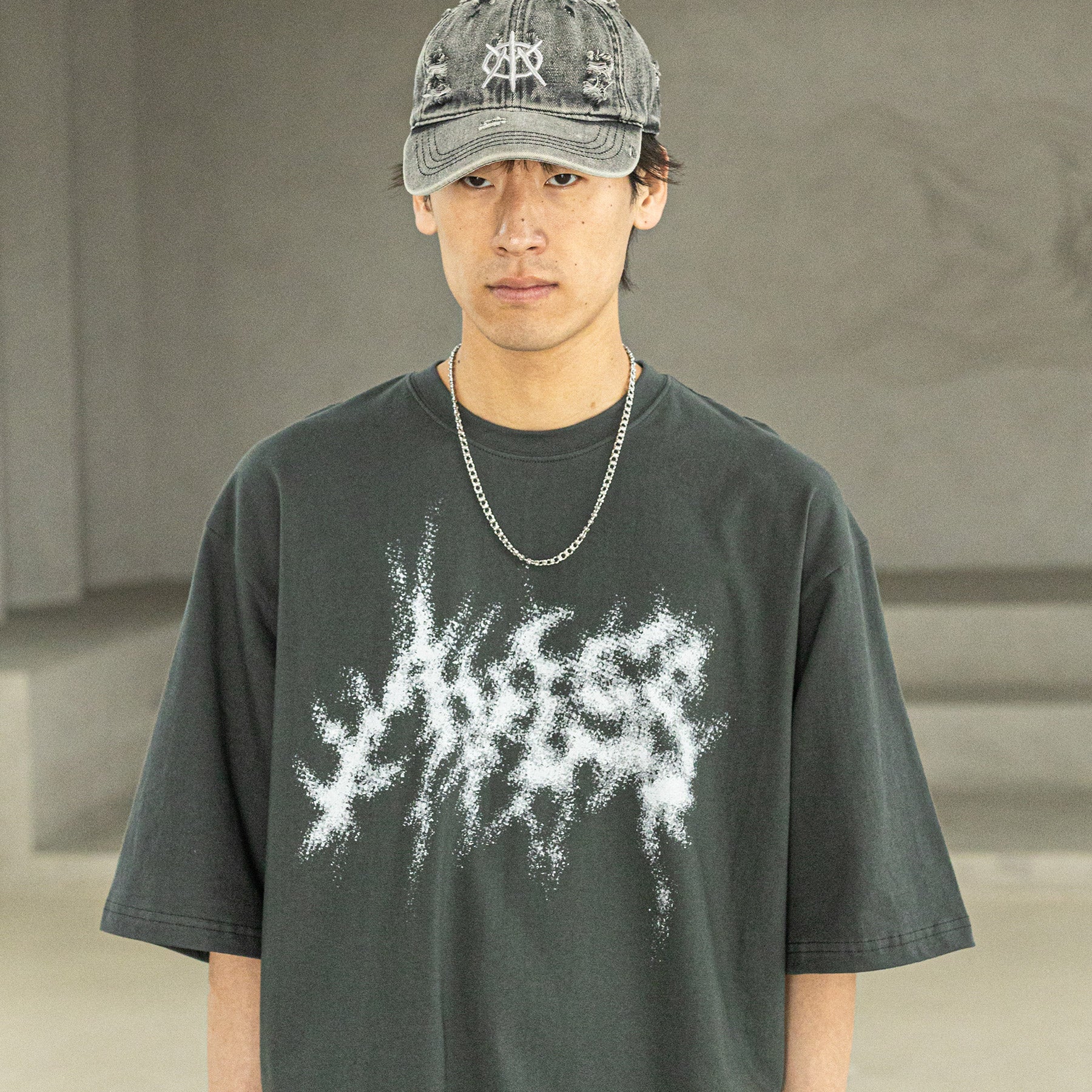 MASSMETAL REAL OVERSIZED SHORT T-SHIRTS MSFTS006-DG