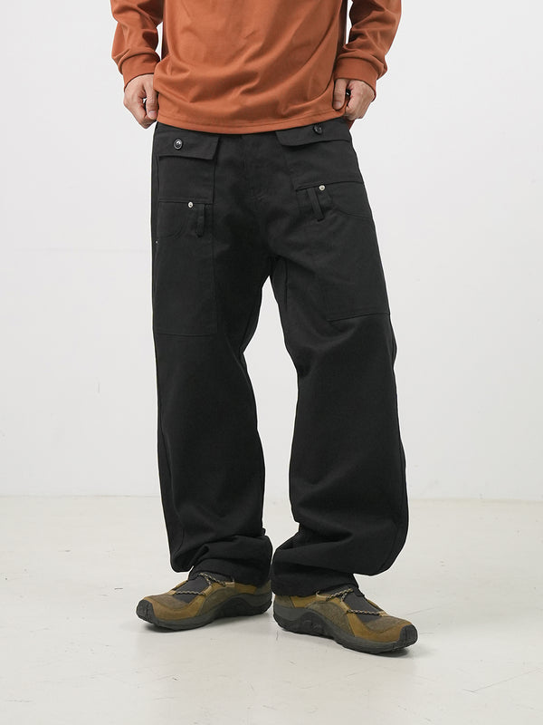 Low pocket twill pants 3color