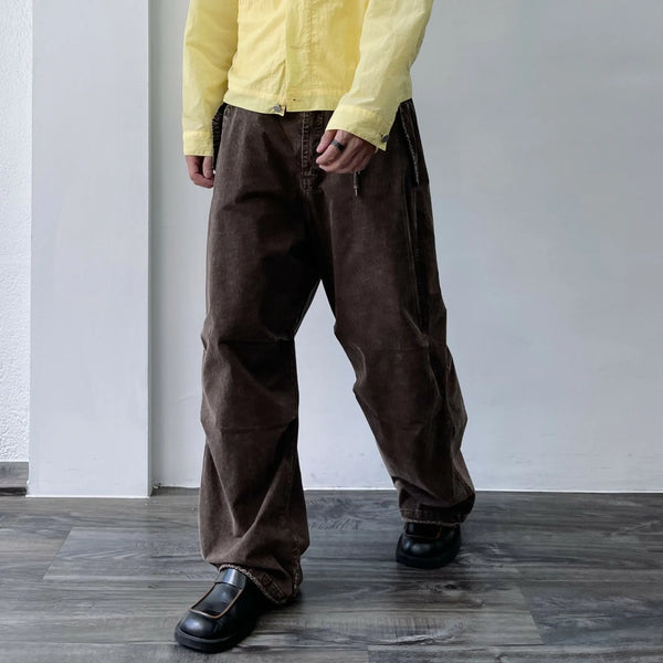 ドローストリングパラシュートパンツ