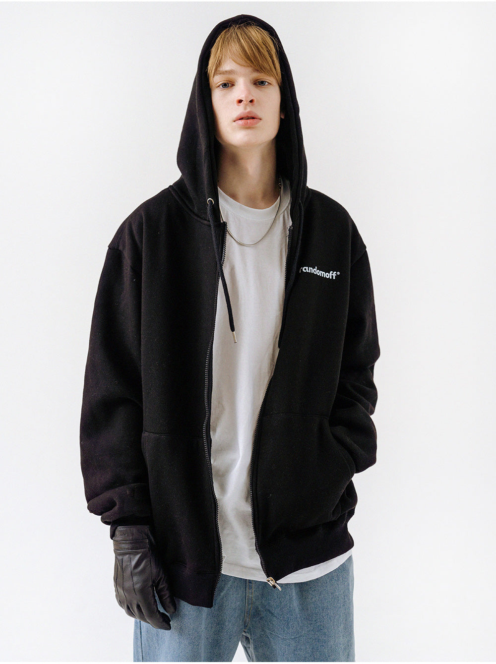 BASIC LOGO MINI HOODIE ZIP-UP