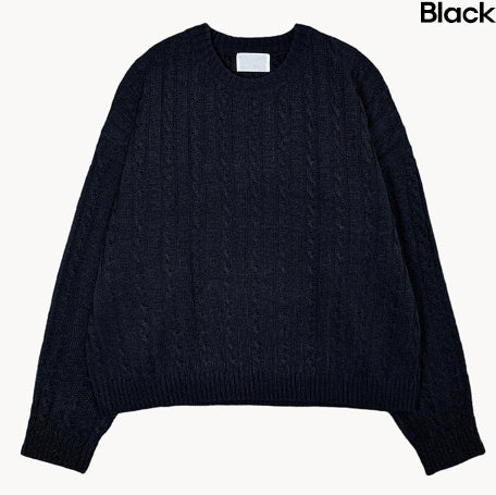 Tough cable round knit